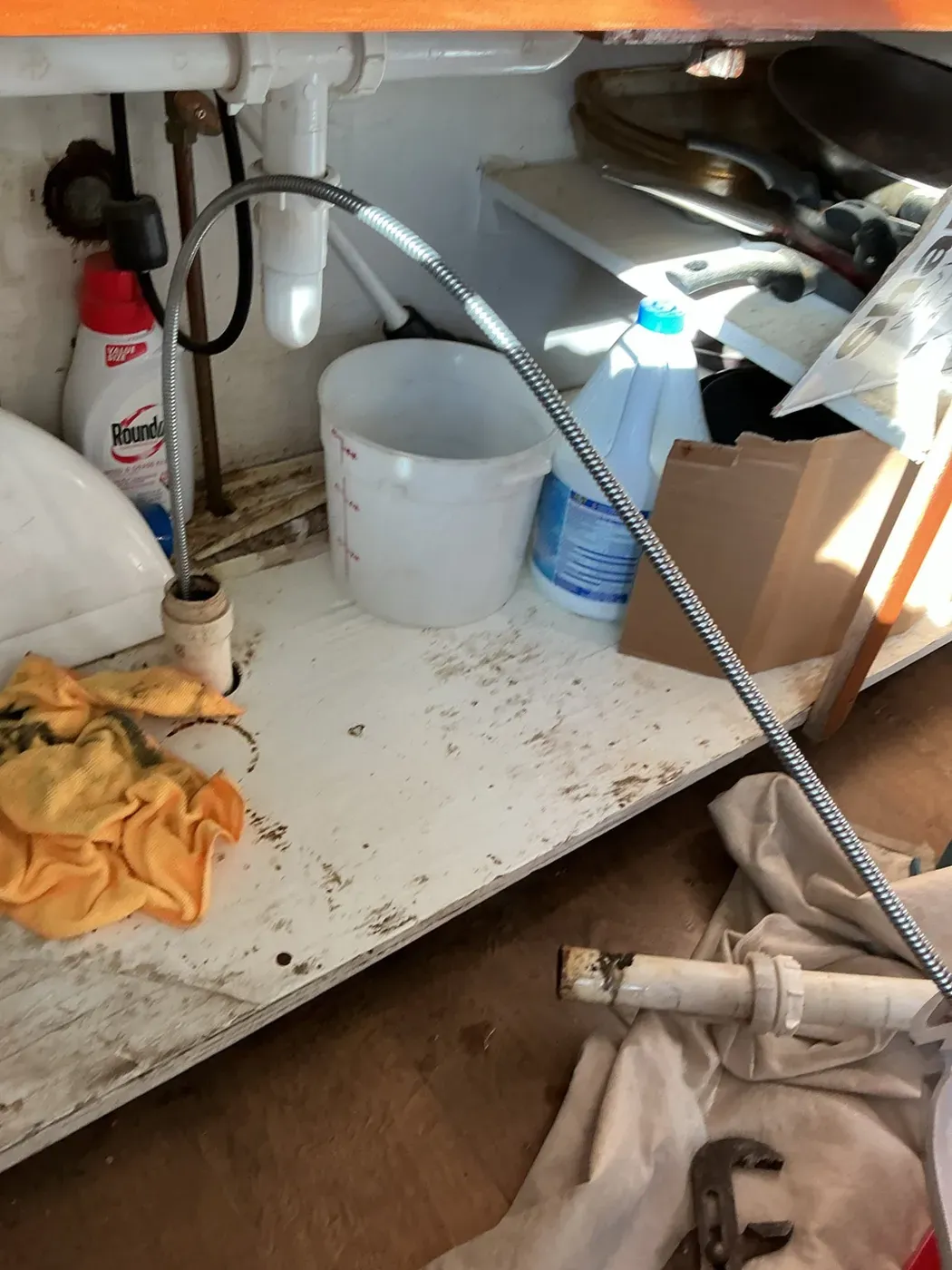 Job photo: clogged kitchen sink in Council Bluffs